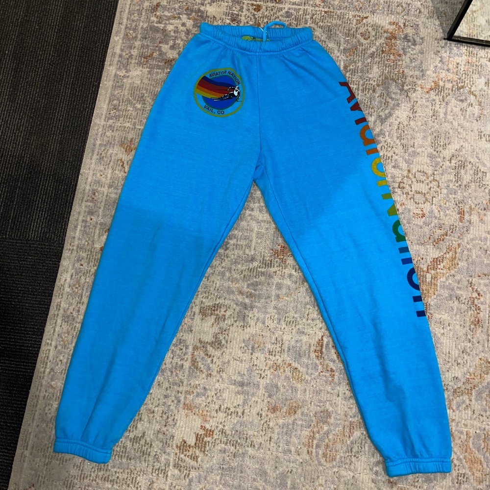 RARE TURQUOISE COLOR AVAITOR NATION VAIL SWEATPANTS
